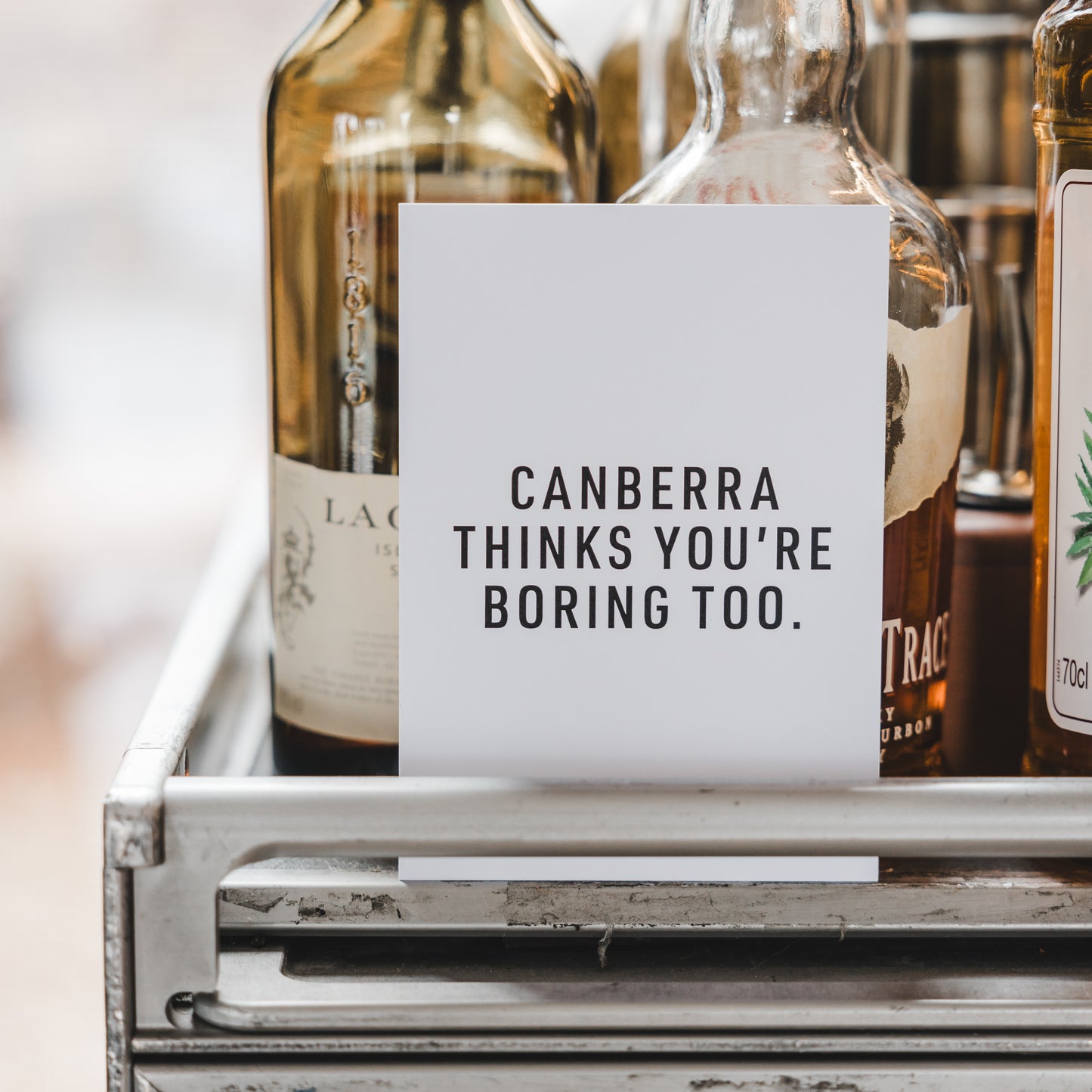 Canberra Thinks You're Boring Too Postcard
