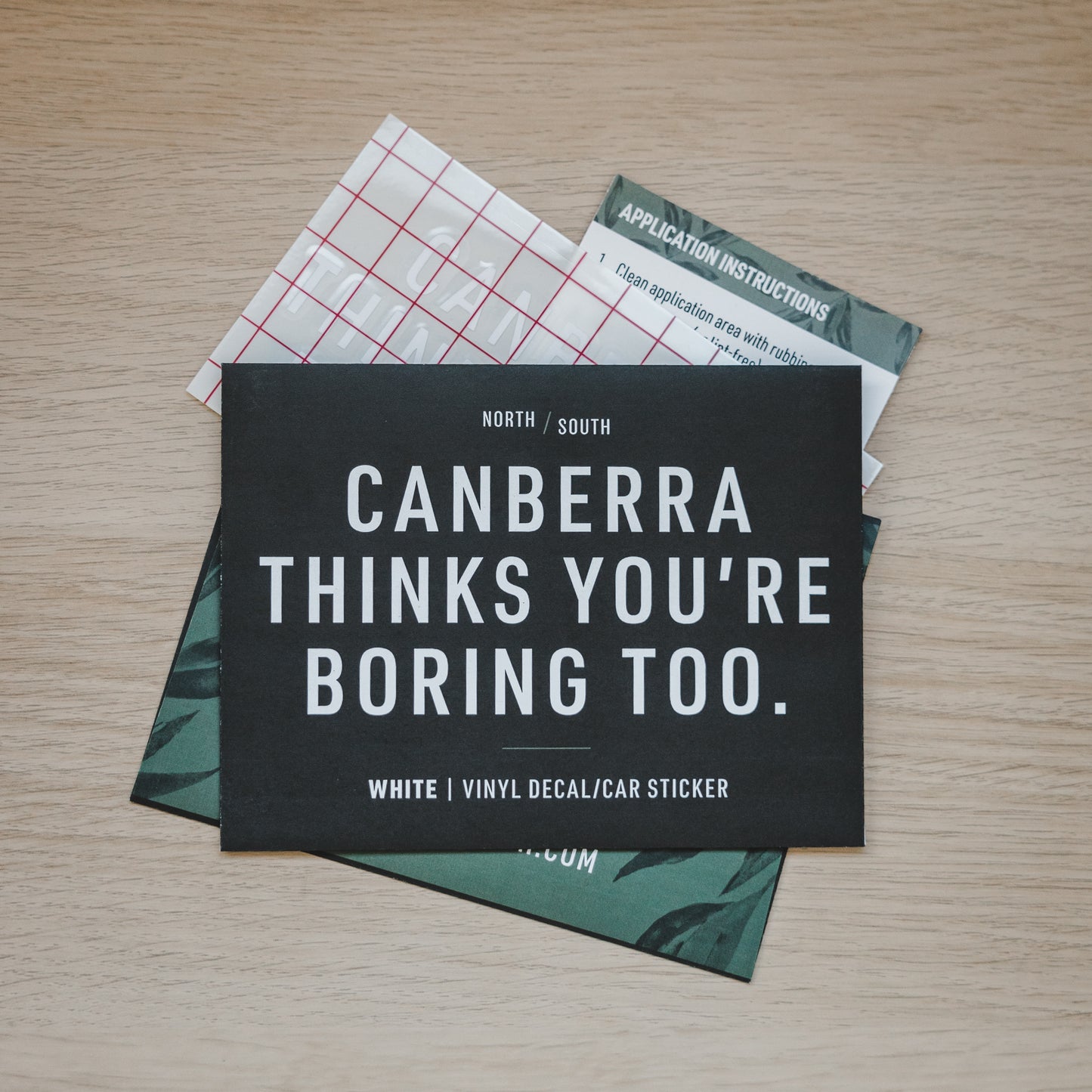 Canberra Thinks You're Boring Too Decal/Car Sticker