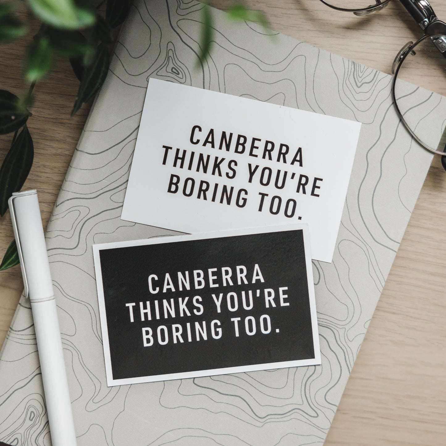 Canberra Thinks You're Boring Too Sticker