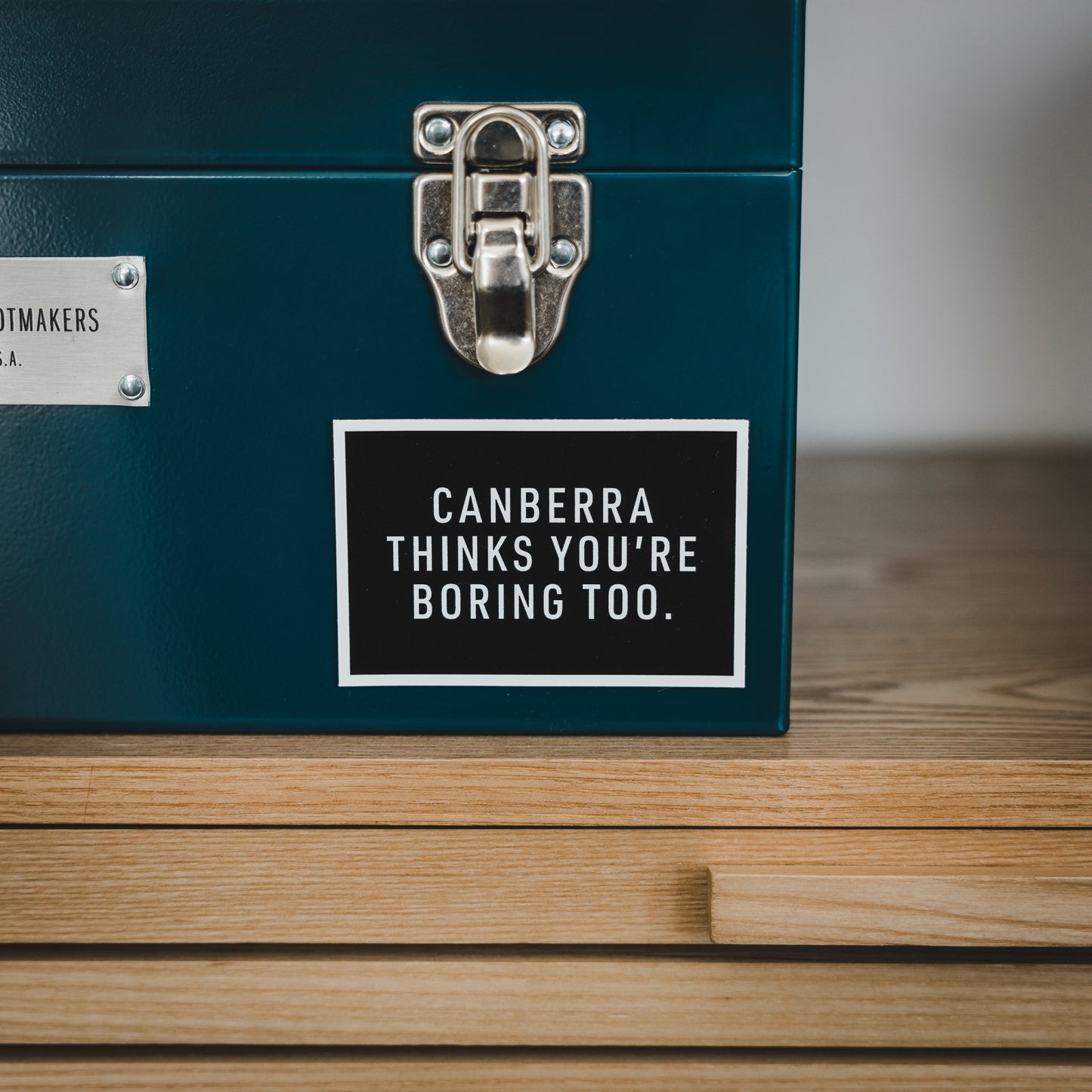 Canberra Thinks You're Boring Too Sticker